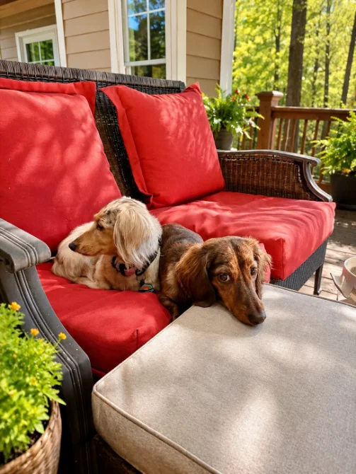 Ramps up to the couch, gentle on dachshund backs